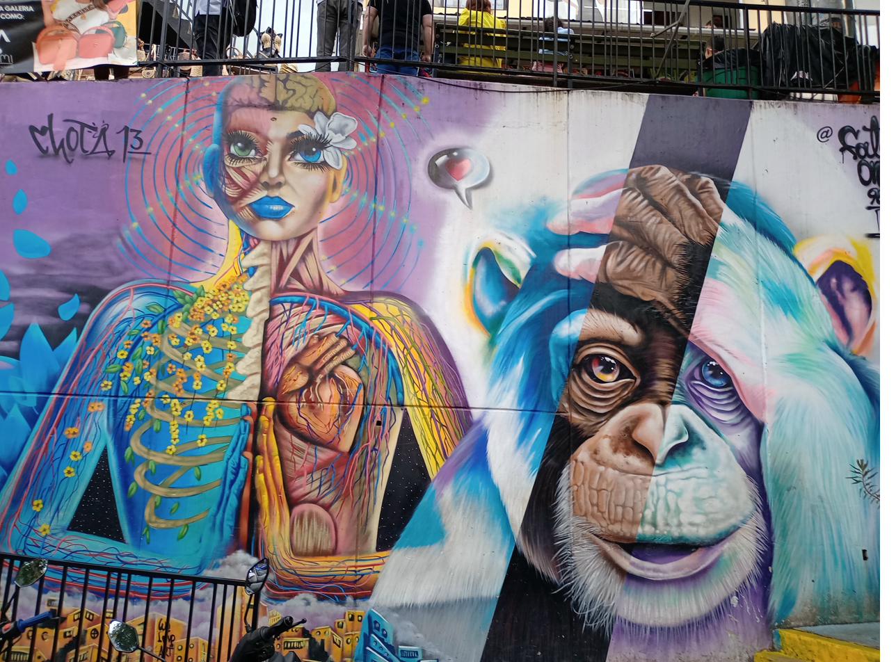 Colorful art in Comuna 13